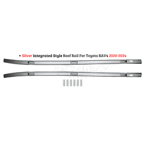 Fabricante de Barras de Techo <span class=keywords><strong>para</strong></span> Automóviles, Barras de Techo ABS Negras Plateadas, Estilo Deportivo <span class=keywords><strong>Integrado</strong></span>, Riel de Techo <span class=keywords><strong>para</strong></span> Toyota RAV4 2020 2021 2023 2024 - Product Image 1