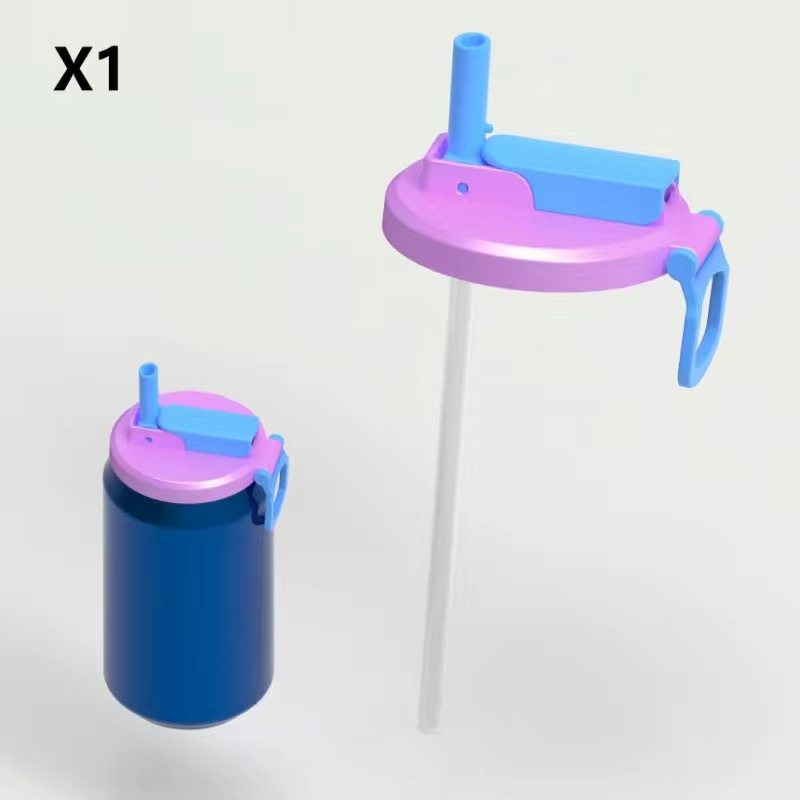 Assortiment de couleurs violet bleu (paille incluse) 1 pièce