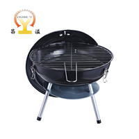 Barbecue au charbon de bois portable pliable en acier et métal de style coréen moderne, type Parrilla Santa Maria argentin, pour usage extérieur