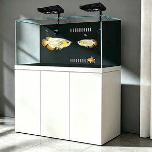 Luxury Low Iron Glass <strong>Reef</strong> Marine Tank: Floor-Standing Saltwater Aquarium with Bottom Sump Filter for Clownfish &amp; Coral Scaping - Product Image 2