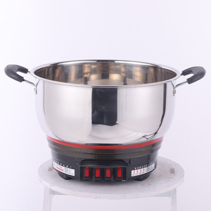 Multi Functional <b>Electric</b> Hot Pot Stainless Steel Single Layer 6L Less <b>Electric</b> <b>Steamer</b> Cooking Pot With Handles - Product Image 1