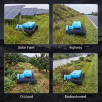 Tondeuse à gazon électrique sans fil télécommandée tout-terrain, robot professionnel pour vergers et exploitations agricoles