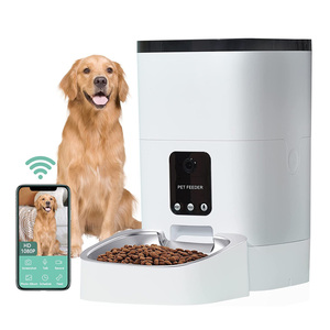 Comedero Automático para Mascotas de 6L con Microchip, WiFi, Grabación de Voz, Programable, Dispensador de Comida para Perros y Gatos con Recipiente de Acero Inoxidable - Product Image 1