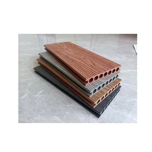 Co-extrudé anti-dérapant terrasse jardin piscine étanche WPC plancher de terrasse bois 3D Grain de bois terrasse extérieure