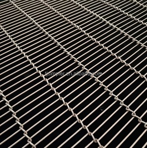 सरल चांदी संक्षारण उच्च तापमान प्रतिरोध 304/316 स्टेनलेस स्टील वेल्डेड जाल श्रृंखला कन्वेयर बेल्ट बी जाल टेप - Product Image 1