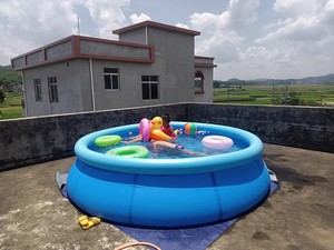 Có thể gập lại Hồ bơi bơm hơi cho trẻ em bể chèo ngoài trời với hàng rào hộ gia đình sandpit-Bồn đá bơm hơi - Product Image 3