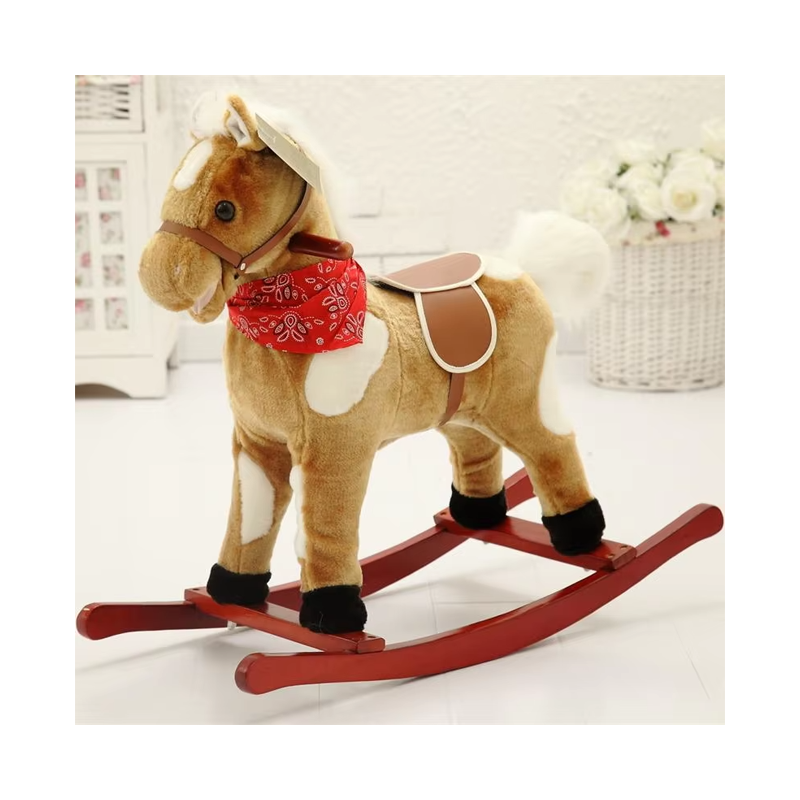 Baby Kids Toys Plush Rocking Horse