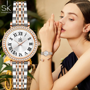 Relojes de Lujo Shengke para Mujer, Diseño Original, Relojes de Pulsera de Cuarzo para <span class=keywords><strong>Dama</strong></span>, Acero Inoxidable, Los Mejores Regalos, Dropshipping - Product Image 3