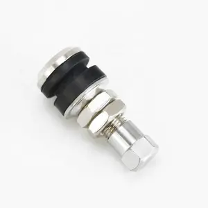 Straight Metal Valve Stems For Scooter Clamp-in Brass Tire Valves For Wheel Rim Hole 11.5mm/0.453'' Motorcycle Tire Valve