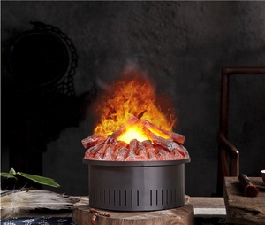 Bombillas LED de niebla Humidificador redondo de vapor Atomización 3D Vapor Chimenea de vapor de agua eléctrica - Product Image 6