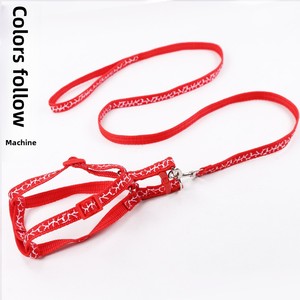 Harness Hewan Peliharaan Merek CAY Bahan Nilon dengan Bantalan, Pola Cetak, Pita, Perlengkapan Jalan-Jalan Anjing Kucing yang Modis, Anti-Ledakan, dan Tahan Tarikan - Product Image 5