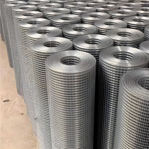 Rouleaux de treillis soudé galvanisé à mailles carrées en acier, filet de protection en acier soudé, treillis soudé pour béton - Product Image 4