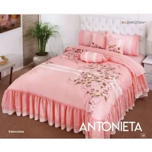 Edredón Antonieta Individual, Tela de Satén Bordada, Ropa de Cama para el Hogar - Product Image 4