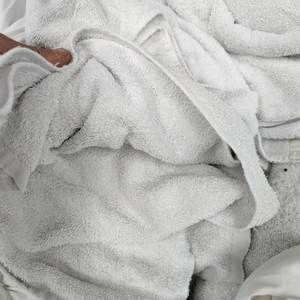 水吸収ホワイトテリータオル布ラグ工業用ワイパー用 - Product Image 1