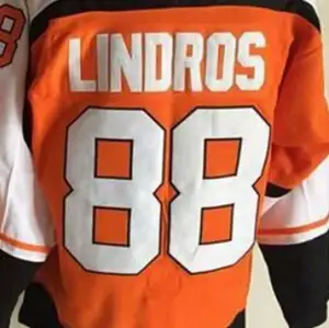 2023 Nouvelle Arrivée Philadelphie Eric Lindros Orange Stitched National Hockey Jersey