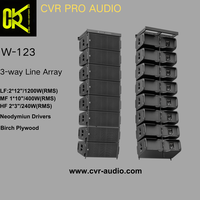 CVR Pro Audio 3 voies Double haut-parleur Line Array extérieur puissant de 12 pouces actif/passif