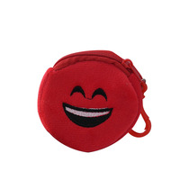 Porte-monnaie en peluche douce pour enfants 2025 avec broderie de dessin animé, couleurs mélangées, petite taille, porte-clés