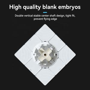 Sengso Oem 사용자 정의 로고 광고 패턴 포장 스티커 맞춤형 매직 큐브 화이트 컬러 디자인 3D 플라스틱 매직 큐브 - Product Image 3