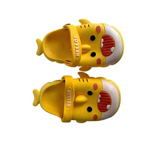Zapatillas de Casa Antideslizantes de PVC Amarillo con Diseño de Dibujos Animados, Punta Redonda, Tallas 23-30, Todas las Temporadas, Entresuela de EVA, Suela de 15MM - Product Image 1
