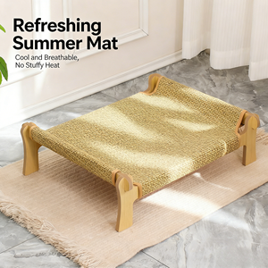 เปลแมวไม้ขนาดใหญ่แบบเปลญวน 4 ชั้น ถอดประกอบได้ ทนทานทุกฤดู ใช้ได้ทั้งในบ้าน/นอกบ้าน โซฟาอเนกประสงค์ - Product Image 4