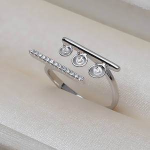 แหวนเงินแท้ S925 ทำมือ สไตล์ยุโรปอเมริกัน แบบเกาหลี สำหรับผู้หญิง อุปกรณ์ DIY ตัวจับไข่มุก 4-6 เม็ด ไข่มุกหลวม เวนชี - Product Image 3