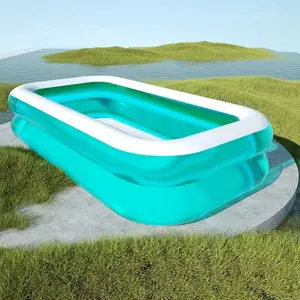 حمام سباحة كبير محمول مخصص من البلاستيك والبلاستيك من الكلوريد متعدد الفينيل للبيع بسعر خاص، حمام سباحة للأطفال ينفخ فوق الأرض