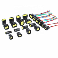 1 ensemble de connecteurs étanches à 1 broche pour automobile, prise de klaxon, connecteur de capteur de choc avec borne pour Honda