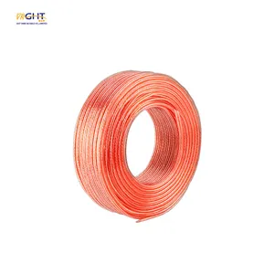 Cables flexibles de audio y video transparente estéreo de cobre puro para bobina de altavoces de 0,15mm