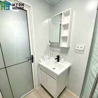 Rumah Prefabrikasi Kontainer Baja Ekspansi Ukuran Khusus 20Ft 40Ft 30Ft, Villa 2-5 Kamar Tidur Mewah Portabel Panel Sandwich