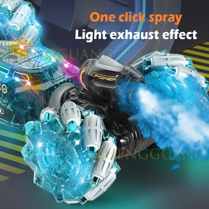 Coche de Acrobacias RC ZhengGuang de Doble Cara 4X4, Juguetes de Control Remoto para Niños, Coche RC con Control Manual por Gestos, con Música, Luces y Spray - Product Image 4