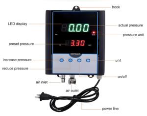<strong>Automatic</strong> Wall-Mounted Digital <strong>Tire</strong> <strong>Inflator</strong> for Repair Shops Pre-set Air Pressure Air Tyre Gauges - Product Image 6