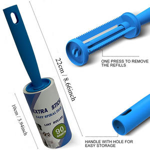 <span class=keywords><strong>Rouleau</strong></span> adhésif anti-poussière en plastique de 10 cm, 90 feuilles par <span class=keywords><strong>rouleau</strong></span>, 720 feuilles au total, <span class=keywords><strong>rouleau</strong></span> anti-peluches manuel pour le nettoyage domestique et des meubles - Product Image 2