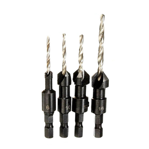 <span class=keywords><strong>Kit</strong></span> 4 Pezzi <span class=keywords><strong>Punte</strong></span> per Svasatura a 90 Gradi con Attacco Esagonale da 1/4 per Lavorazione del Legno e Utensili da Falegnameria - Product Image 3