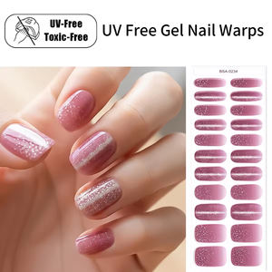 Stickers pour Ongles en Gel <span class=keywords><strong>de</strong></span> Qualité Salon, Imperméables, sans Lampe UV, Séchage à l'Air Libre, Fini Pailleté Brillant, 22 Bandes, Wraps Nail Art, Design Œil <span class=keywords><strong>de</strong></span> Chat - Product Image 1