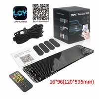Autocollant de voiture portable de nouvelle génération fabriqué en Chine, design à écran souple avec affichage LED flexible, personnalisable via [plateforme/application]