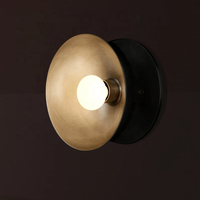 Chambre salon étude haut de gamme classique laiton antique finition LED support unique applique murale lumière couloir chevet applique murale