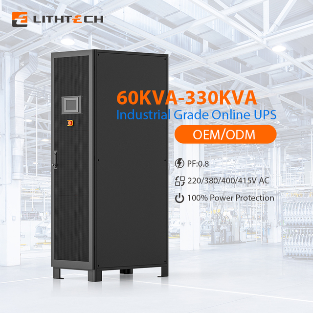 High Frequency 30 Kva Ups 100kva 330kva Touch Screen Display 200KVA Online Modular UPS 3-Phase 380V UPS Power Supply Data Center