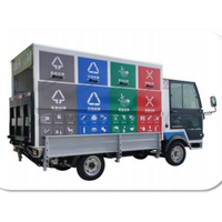 Compacteur de déchets écologique, camion poubelle compact, 8 bacs, moteur électrique 7,5 kW AC, transport spécial