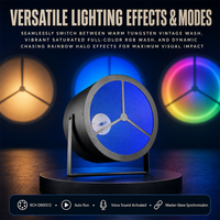 Projecteur de scène rétro 750W RGB Aux CW WW 3200K-6500K COB DMX512 8CH pour éclairage frontal de scène, théâtre et concert