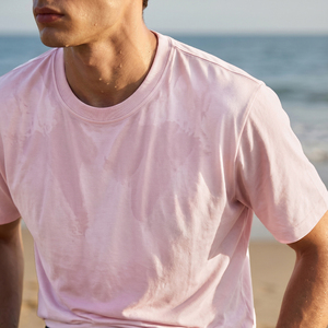 T-shirt a tinta unita, vestibilità ampia, traspirante, ad asciugatura rapida, manica corta, comfort rilassato, disponibile in pronta consegna e personalizzabile OEM. - Product Image 2