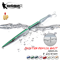 Hunthouse Eklemli Kalem Şeklinde 180 3 Parçalı Balık Yemi 180mm/22g İğne Tipi Batar Yüzücü Suni Yem Deniz Balığı Avı İçin