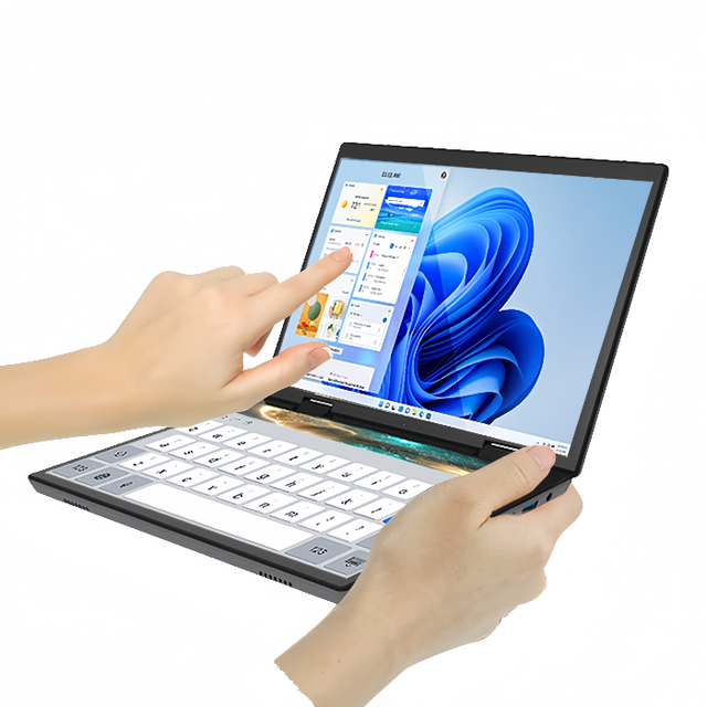 New 14inch 1080p IPS Touch Dual Screen Mini Pocket Notebook Intel I7 32GB RAM 256GB SSD Wireless Gaming YOGA PC English Keyboard