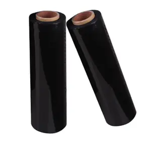 LLDPE Jumbo Roll pellicola Stretch 23 micron 500mm nero elasticizzato involucro o trasparente personalizzato