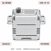 Servomoteur numérique sans balais RS485 110KG 16.8V étanche avec engrenages en acier inoxydable pour bras robotique, vente en gros OEM XQ-POWER S9100D