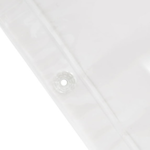 Cortina de Ducha Transparente de PEVA DB, 70 x 71 Pulgadas, Ligera, con Base Magnética de Vinilo y 12 Ganchos - Product Image 4