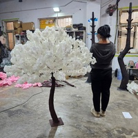 Arbre de cerisier artificiel en soie rose en gros pour la décoration de table de mariage, de Noël et de la Saint-Valentin