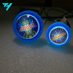 EE. UU. Venta caliente Arcade <span class=keywords><strong>Machine</strong></span> Fish <span class=keywords><strong>Machine</strong></span> Accesorios Apart Circle Yellow Blue Enhance Shoot <span class=keywords><strong>Game</strong></span> <span class=keywords><strong>Push</strong></span> <span class=keywords><strong>Button</strong></span> - Product Image 2