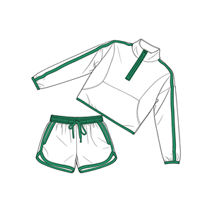 Précommande MOQ 5 – Nouveaux Ensembles de Vêtements pour Filles avec Short à Fermeture Éclair Imprimé pour les Fêtes – Vêtements Souples pour Tout-Petits en Gros Direct Usine - Product Image 2