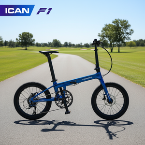 Gran Descuento en Existencias, <span class=keywords><strong>Bicicleta</strong></span> Plegable Ligera de 20 Pulgadas con Freno de Disco, Cuadro de Carbono, Ruedas de Aluminio, 9 Velocidades, Carga Máxima 120 kg - Product Image 1