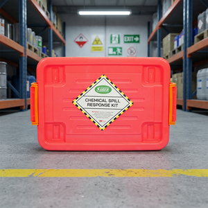 Compact SABER Chemical Spill Kit SC10-SK/CB 10 Liter with Clear Box Visibility Fast Neutralization Acid Base Solvent Leaks - Product Image 2